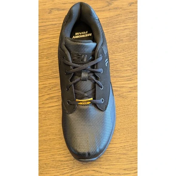 Men's Work Shoes Fila Memory Layers Slip Resistant Shoe, Black, size 12 - Picture 6 of 8